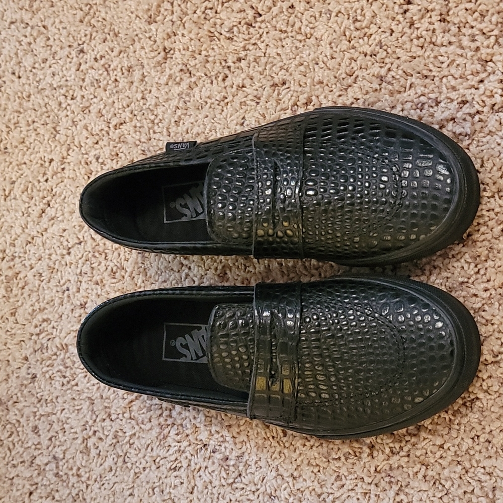 Vans Patent Croc Black Leather